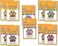 Pet Munchies Training Treats Mixed Pack of 10-2x Chicken + 2x Chicken & Liver + 2x Sushi + 2x Duck + 2x Venison All 5 Varieties in 1 | Smart Bundle UK Trademark