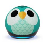 Echo Dot Kids (newest gen) | Wi-Fi and Bluetooth smart speaker | With 1 year of Amazon Kids+ content | Owl, with Alexa+ Early Access
