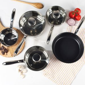 Russell Hobbs 5-Piece Pan Set – Non-Stick Cookware Set