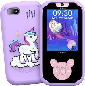 ZONEY Kids Smart Phone,Toddler Kids Camera Phone Toy, Touchscreen Unicorn Learning Toy Phone with Educational Games, Dual Camera MP3 Music Player, Girls Christmas Birthday Gifts (Purple)