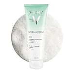 Vichy Normaderm 3-in-1 EXFOLIATING scrub, face cleanser and skin care face mask. Face wash for oily skin & sensitive skin, with salicylic acid & glycolic acid, 125ML