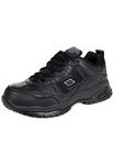 Skechers Men's Soft Stride Grinnel M Industrial Shoe, Black Leather/Black Mesh, 8.5 UK