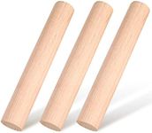 Small Wooden Rolling Pin, Dumpling Dough Roller Wooden Mini Rolling Pins Essential Kitchen Utensil Tool for Fondant, Pasta, Bread, Pastry, Cookies, Pizza, Pie, Cylinder Style, 6.3 Inch (3)