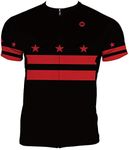 Hill Killer Hometown Inspired City and State Cycling Jerseys (DC Flag Black, XX-Large)