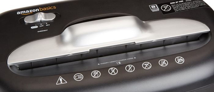 Amazon Basics 8-Sheet Cross Cut Paper Shredder – Home Office
