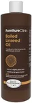 Furniture Clinic Boiled Linseed Oil | 500ml / 17 Fl Oz | Refined Oil for Wood Furniture, Stone & Metal | Fast Drying Glossy Finish | Restore & Protect | for Tables, Cabinets, Handles, & More