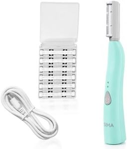 SPA SCIENCES - SIMA Patented Dermaplane Razor for Women Face – Painless 2-in-1 Facial Exfoliation & Peach Fuzz Hair Removal – Anti-Aging – 3 Speeds – Rechargeable – 7 Weeks Treatment