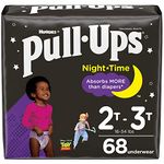 Girls Potty Training Underwear, Easy Open Training Pants 2T-3T, Pull-Ups Night-Time for Toddlers, 68 ct, Giga Pack