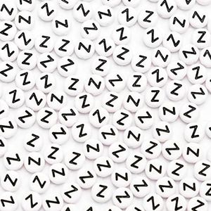 500Pcs Acrylic Letter Beads 7x4mm Alphabet Beads for Jewelry Making Letter A Beads for Bracelets Making Necklaces DIY