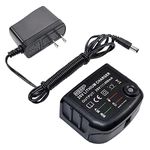 HQRP 20V Li-Ion Battery Charger fits Black and Decker BDCDE120C BDCDMT120 BDC120VA100 LD120CBF LD120VA Electric Drill + Coaster