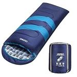 URPRO 2.1kg Winter Cotton Flannel Sleeping Bag All 4 Seasons Cold Weather -10°C - 15°C Portable, Waterproof with Compression Sack Camping, Backpacking, Hiking