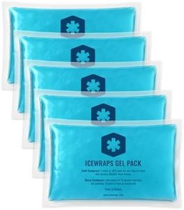 ICEWRAPS 5x7 Gel Ice Packs For Injuries Reusable | Hot Cold Gel Pack for Injuries, Pain Relief, and Migraines | Soft Ice Pack For Arm, Leg, and Back Brace | Flexible Gel Compress Ice Packs | Pack of 4