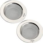 POLOSTAR Stainless Steel Sink Strainer Kitchen Drain Basin Basket Filter Stopper Drainer/SS Sink Jali (4 Inch / 11 cm) Pack of 2