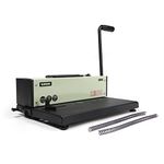 Rayson PD-1503 Coil Binding Machine, 4:1 Pitch Spiral Binder with Electric Coil Inserter for Max. Punching Letter Size