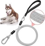 MIHACHI Strong Dog Lead 1.8m 6ft - Reflective Anti Chew Dog Leads for Yard Camping Walking, Outside Dog Training Lead Leash for Medium to Large Dogs