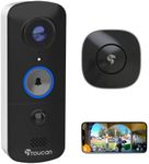 TOUCAN Wireless Video Doorbell V3 with Chime | Video Doorbell with Motion Detection, 5200mAh Battery, 1080p HD Video, 180¡ Ultra-Wide View & Two-Way Audio- Works with Alexa and Google Home- No Monthly