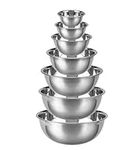 Mixing Bowls Set of 7, Stainless St