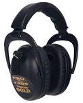 Pro Ears - Predator Gold - Hearing Protection and Amplfication - NRR 26 - Contoured Ear Muffs - Black
