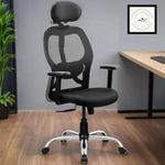 TRADE CRAFT Home Office Chair Desk Chair Computer Chair with Lumbar Support Armrest Executive Rolling Swivel Adjustable Mid Back Task Chair for Women Adults