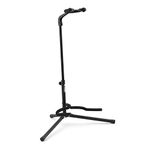 Universal Folding Guitar Stand for Acoustic-, Classical-, Electric-, Bass- Guitars - Black - TIGER GST14-BK