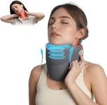 MUSE RELAX Cervical Traction Device for Neck Pain Relief, Neck Stretcher with Stepless Height Adjustment and Electric Air Pressure, Built-in Heating Neck Brace Portable for Home/Office/Travel
