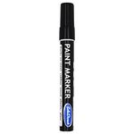 SolaDirect Black Permanent Marker Pen, Bullet Tip 2.5 mm Point, Oil Based Paint, Multi-Surface, Work on Stone, Leather, Fabric, Plastic, Rubber, Glass, Cardboard