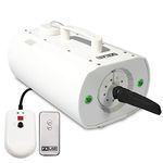 EM Snow Machine Storm III with Built-in Colour LED Lights, Wireless and Wired Remote Control, Artificial Snowflake Christmas Party Blizzard Maker