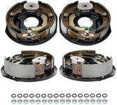 Youxmoto 10 x 2-1/4 Trailer Electric Brake Assembly (2 Right Hand+ 2 Left Hand), for 3,500 lbs to 4,000 lbs Trailer Axles Electric Brakes Kit. 2 Pairs