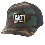 Caterpillar Men's Design Mark Diesel Cap, Woodland Camo, One Size