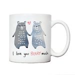 i love you beary much mug | valentines Christmas anniversary birthday gifting ideas | girlfriend wife partner fiancee gifts | boyfriend husband presents