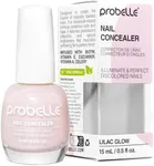 Probelle Illuminating Nail Concealer, Sheer Long Lasting Brightening Nail Polish for yellowing discolored nails, perfect finish for damaged nails with imperfections, Vegan, Gluten Free, Lilac Glow