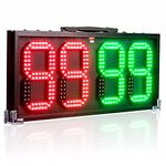 LED Football Referee Substitution Board, Football Match Equipment, Injury Time Display Electronic Boards Change Player Soccer, 60cm Waterproof, Built-in Battery