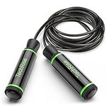 Skipping Rope, TechRise Jumping Rope with Soft Memory Foam Handle, Tangle Free Skipping Rope, Light-weighted, Adjustable Length for Exercises, Fitness Workout, Fat Burning and Boxing