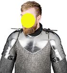 L M Handicrafts Medieval Gothic Pauldrons Gorget Set with Pauldrons Shoulder Guard Halloween Silver knight armor chainmail shirt medieval armor crusader costume knight helmet leather armor chest plate larp armor shoulder armor chainmail armor plates viking helmet adult medieval costume men samurai armor