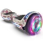 HOVERSTAR Hoverboard All New Version-HS2.0, Chrome Color & Coating Skins Two Wheels Self-Balancing Scooter with Wireless Speaker Playing Music & Led Wheels Flashing Lights