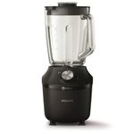 Philips Blender 3000 Series, ProBlend System, 2L Maximum Capacity, 1.25L Effective Capacity, 600W, 2 Speed Settings & Pulse, Glass Jar, Black (HR2291/01)