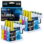 E-Z ink Pro LC203 Compatible Ink Cartridge Replacement for Brother LC203XL LC203 XL to use with MFC-J480DW MFC-J880DW MFC-J4420DW MFC-J680DW MFC-J885DW (2 Cyan, 2 Magenta, 2 Yellow, 6 Pack)