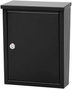 Architectural Mailboxes 2580B-10 Chelsea Locking Wall Mount Mailbox, Medium, Black