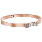 Kate Spade Ready Set Bow Bangle Bracelet (Rose Gold Tone), 2 25 inch, Rose Gold