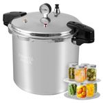 UNIFULL 24 Quart / 23 Liter Pressure Cooker, Pressure Canner With Pressure Gauge, Pressure Relief is 14 PSI (+/- 5%)
