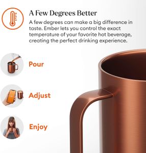 Ember Smart Mug 2 – 10oz Temperature Control Mug, Copper