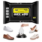 ROMINO Shoe Wipes Sneaker Wipes (1 Pack of 80 Pcs) Instant Sneaker Cleaner Shoe Cleaning Wipes for Shoes Quick Dirt Stain Remove Shoe Cleaner Wipes Shoe Wipes for Sneakers Cleaning Kit