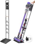 Vacuum Stand for Dyson V15 V11 V10 V8 V7 V6 - Vacuum Accessories Stable Metal Organizer Stand Holder, Dyson Handheld DC30 DC31 DC34 DC35 DC58 DC59 DC62 Cordless Vacuum Cleaners Storage Rack (Black )
