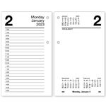 At-A-Glance 2023 Daily Desk Calendar Refill, 3-1/2" x 6", Loose Leaf, Monthly Tabs (E717T50), E717T5023, Black