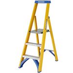 Werner Fibreglass Platform Stepladder 3 Tread