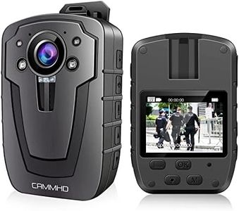 CAMMHD C8-128GB 1296P Body Cam 12 horas portátil de audio y vídeo Bodycam 170° gran angular de policía cámara corporal diseño tarjeta externa con tarjeta de memoria intercambiable