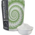 Fossil Power Bentonite Clay Food Grade Natural, Powerful, Detoxifying Powder, Healing Skin and Body Corrector (2 lbs)