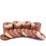 Clean Living™ Natural Original Aromatic Cedar Wood Rings Repellent for closet wardrobe clothes fragrance - Pack of 12