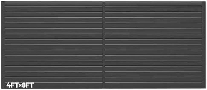 Ciweisah 8x4 FT Slat Wall Panels Garage Wall Organizer Tool Organizer Slat Board PVC Wall Panels Black Slatwall Garage Storage(Black, 8FTx4FT)