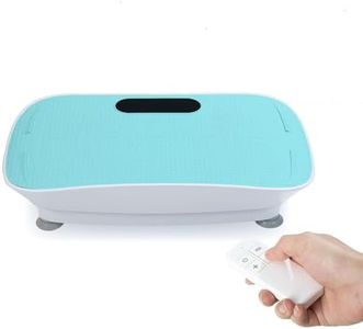 Furrnook Smart Auto Vibration Plate – 10-Level Silent Shaker Machine for Weight Loss, Toning & Massage | No-Remote Patented Start-Stop, Quiet Motor, 10-Min Auto Workout for Unisex (Blue)